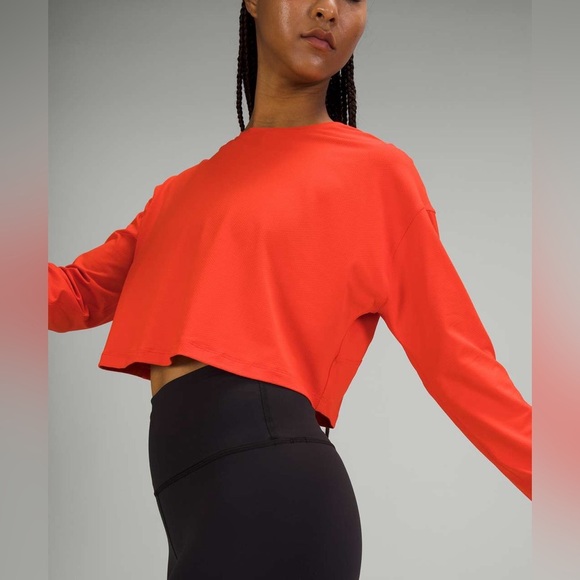 Lululemon Muscle Love Long Sleeve - Red/Orange - Size Small/Medium - Picture 3 of 16